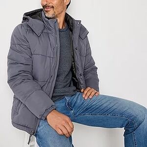 Men's Gray Puffer Jacket